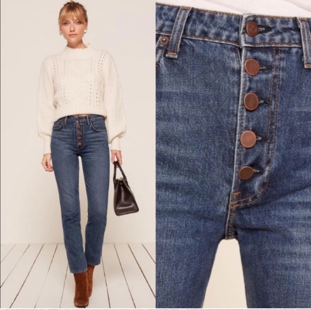 Reformation Winona Button-fly Jeans 27
